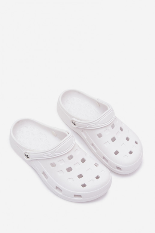 Witte dames lichte klompen LEMIGO 806