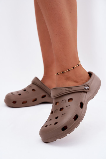 Bruine dames lichte klompen LEMIGO 806 2
