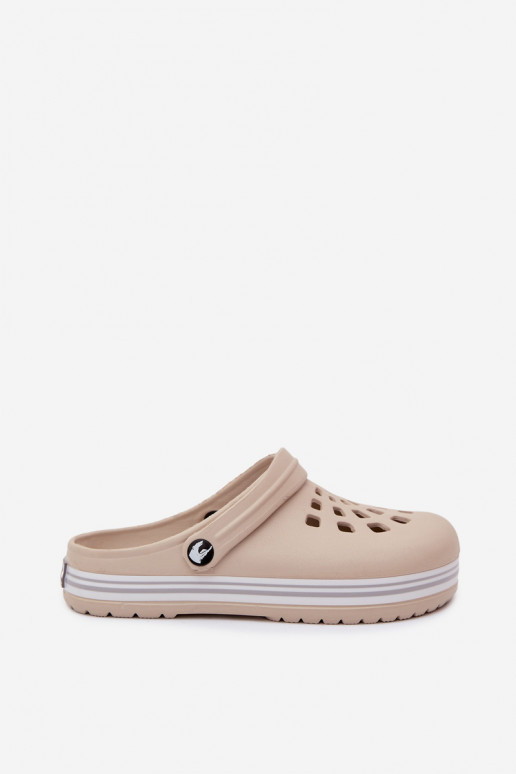 Dames lichte zandkleurige slippers Ashby