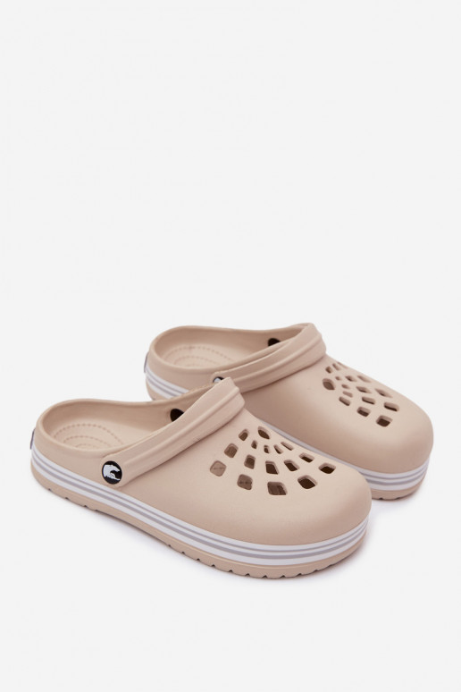 Dames lichte zandkleurige slippers Ashby