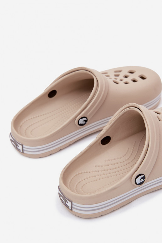 Dames lichte zandkleurige slippers Ashby