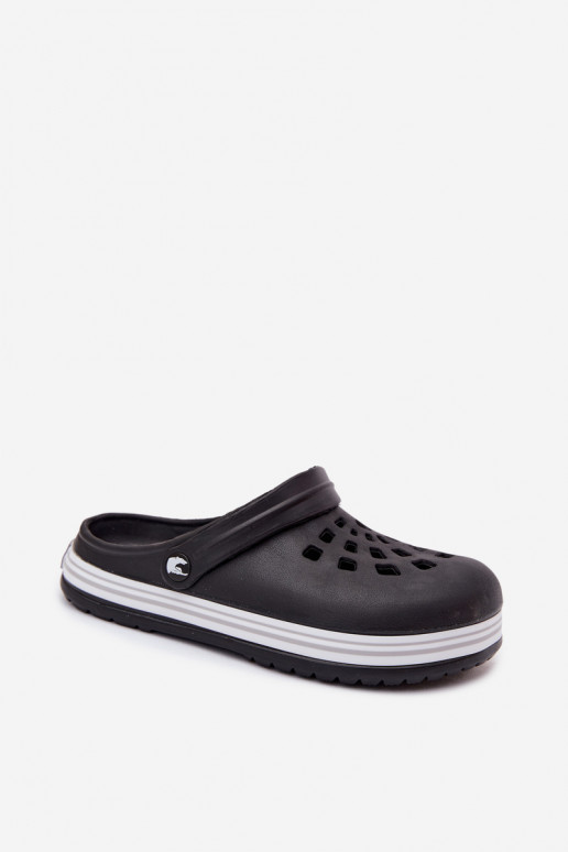 Dames lichte zwarte slippers Ashby