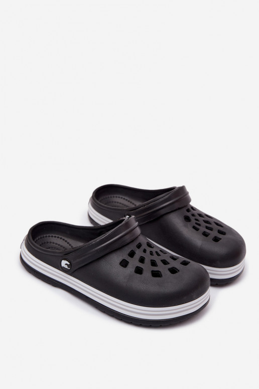 Dames lichte zwarte slippers Ashby