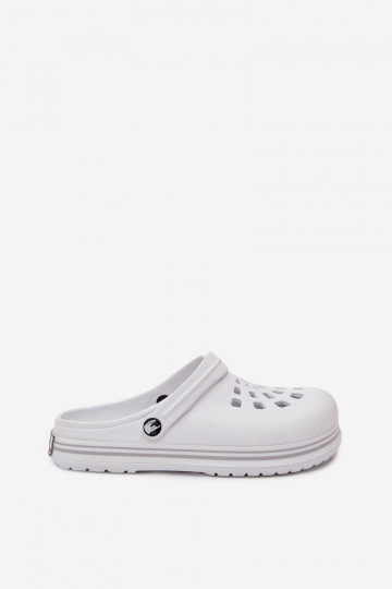 Dames lichte witte slippers Ashby 2