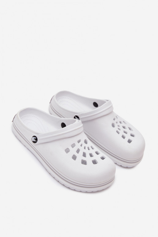 Dames lichte witte slippers Ashby