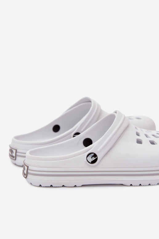 Dames lichte witte slippers Ashby