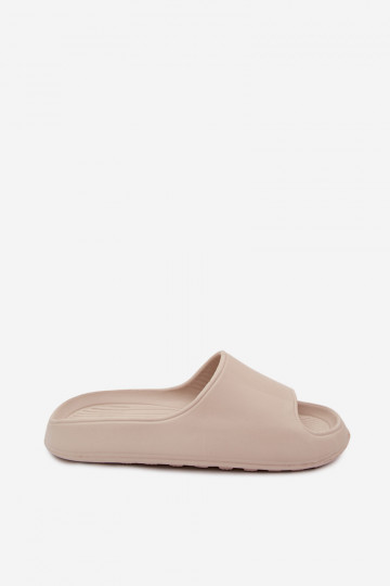Heren klassieke model lichte zandkleurige slippers Melton 2