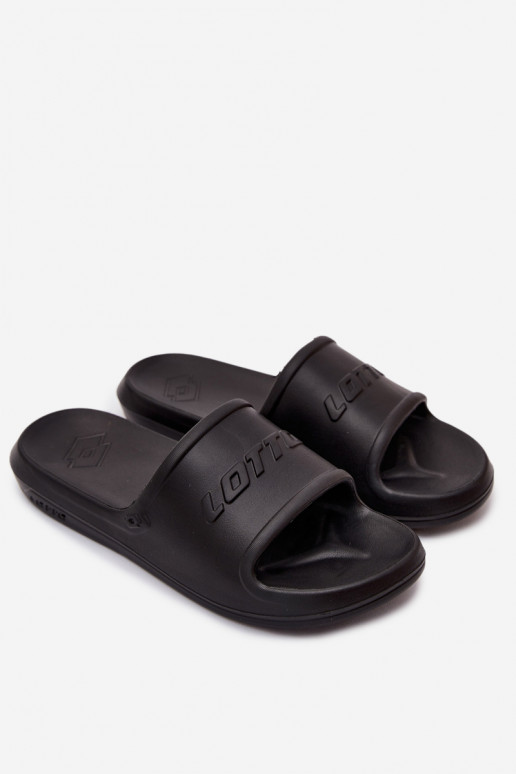 Heren lichte zwarte slippers Lotto 2400521U SPLISH OC