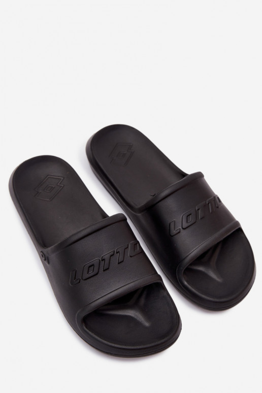 Heren lichte zwarte slippers Lotto 2400521U SPLISH OC