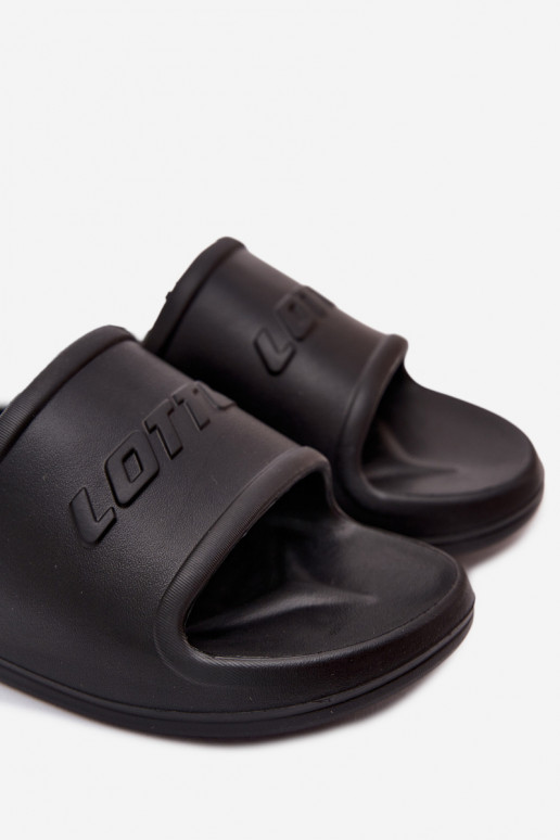 Heren lichte zwarte slippers Lotto 2400521U SPLISH OC