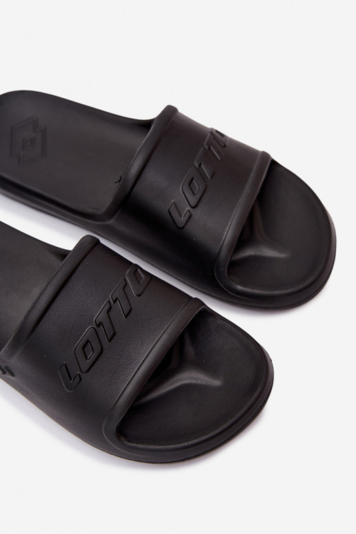 Heren lichte zwarte slippers Lotto 2400521U SPLISH OC
