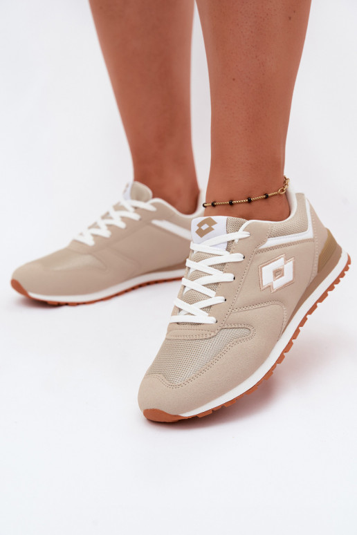 Dames zandkleurige sneakers LOTTO 2401850U EPICAN