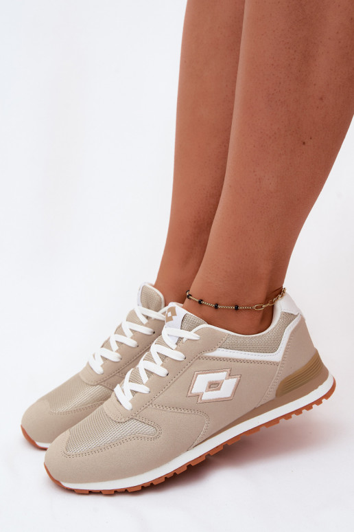 Dames zandkleurige sneakers LOTTO 2401850U EPICAN