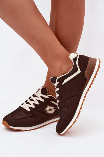Dames chocoladekleurige sneakers LOTTO 2401850U EPICAN