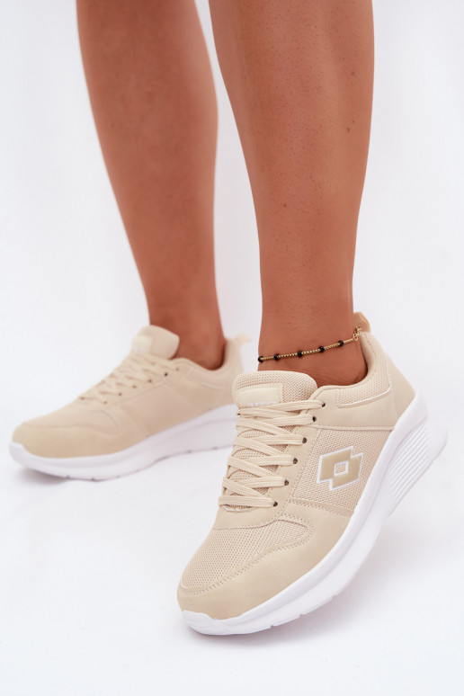 Dames zandkleurige sportschoenen LOTTO 2401650U SOBRIO