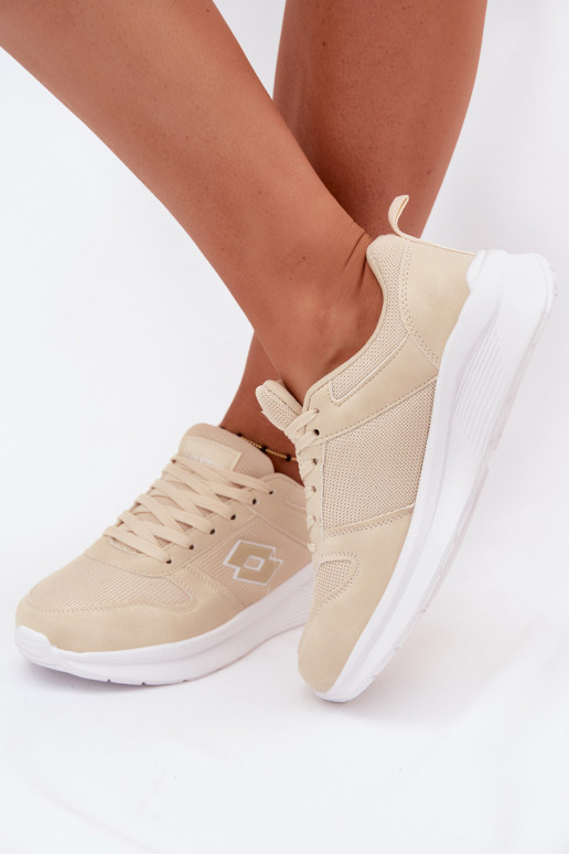 Dames zandkleurige sportschoenen LOTTO 2401650U SOBRIO