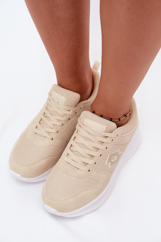 Dames zandkleurige sportschoenen LOTTO 2401650U SOBRIO