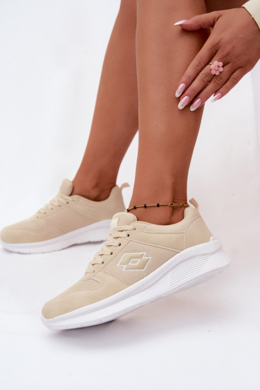 Dames zandkleurige sportschoenen LOTTO 2401650U SOBRIO