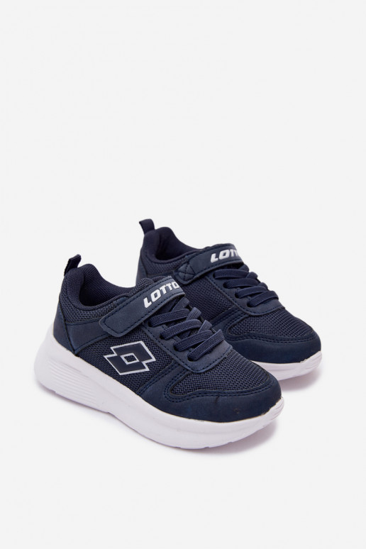 Kindersneakers met klittenband LOTTO SOBRIO 2601570K donkerblauw