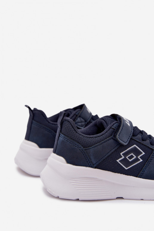 Kindersneakers met klittenband LOTTO SOBRIO 2601570K donkerblauw