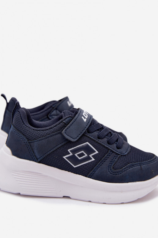 Kindersneakers met klittenband LOTTO SOBRIO 2601570K donkerblauw