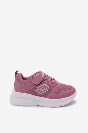 Kindersneakers met klittenband LOTTO SOBRIO 2601570K roze 2
