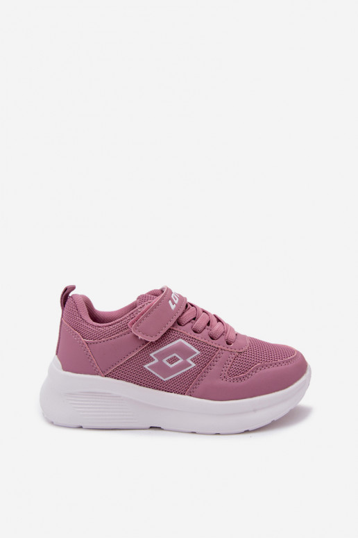 Kindersneakers met klittenband LOTTO SOBRIO 2601570K roze