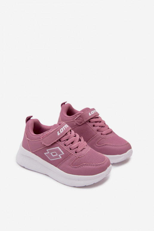 Kindersneakers met klittenband LOTTO SOBRIO 2601570K roze