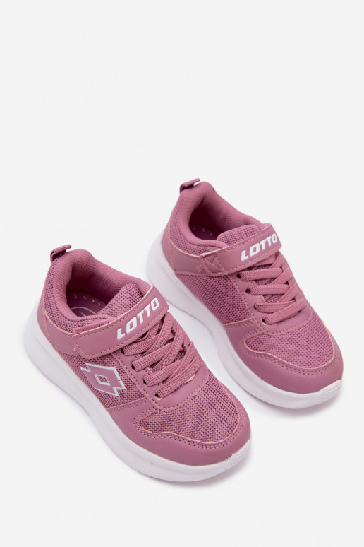 Kindersneakers met klittenband LOTTO SOBRIO 2601570K roze