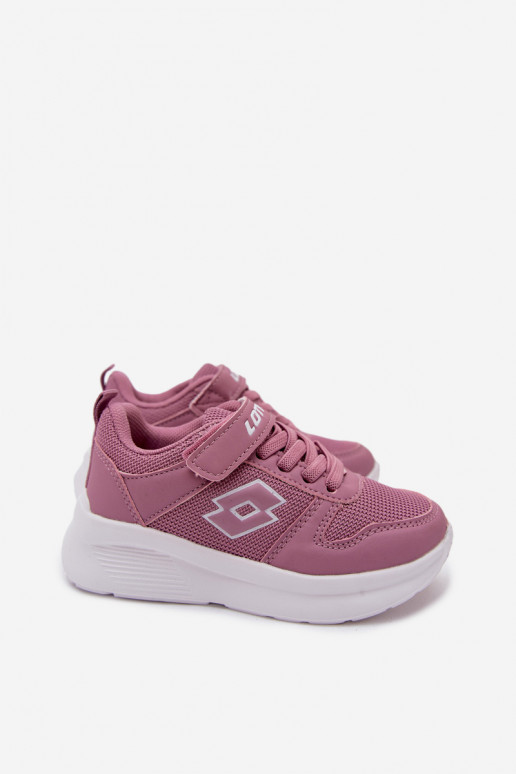 Kindersneakers met klittenband LOTTO SOBRIO 2601570K roze