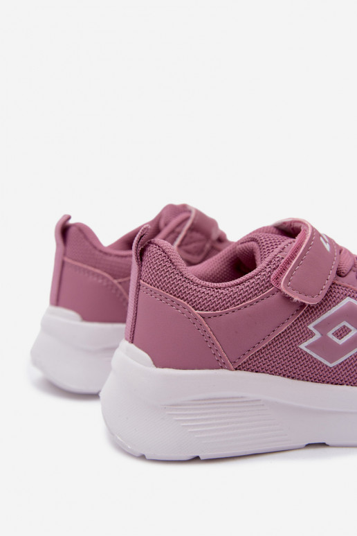 Kindersneakers met klittenband LOTTO SOBRIO 2601570K roze