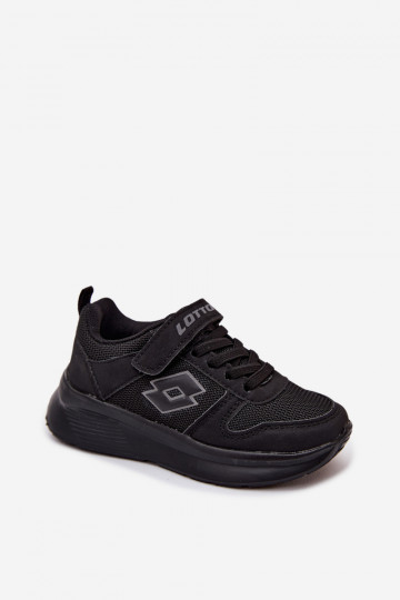 Kindersneakers met klittenband LOTTO SOBRIO 2601571K zwart