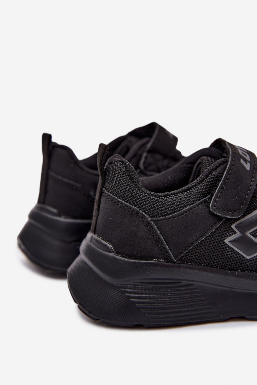 Kindersneakers met klittenband LOTTO SOBRIO 2601571K zwart