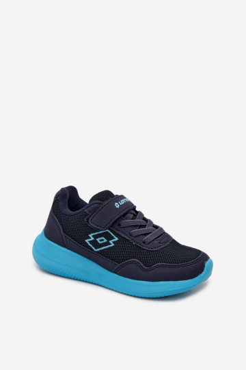 Kindersneakers met klittenband LOTTO 2600002K CONNEECT donkerblauw