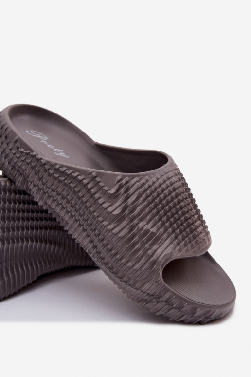 Heren grijze lichte slippers Hilda