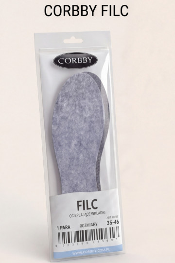 Corby FILC | Vilten verwarmende antislip-inlegzolen
