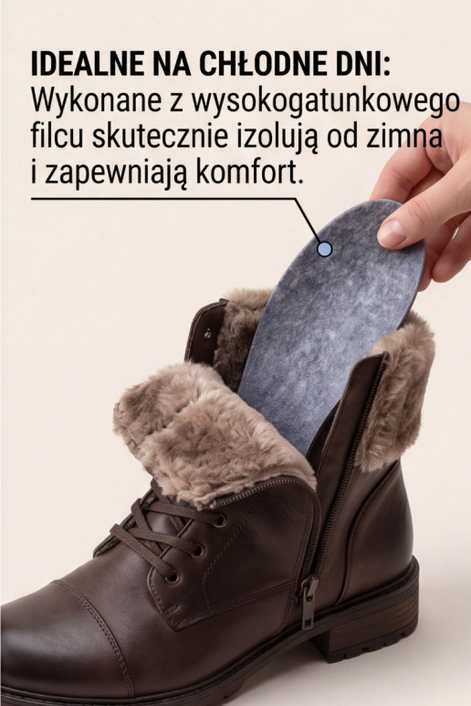 Corby FILC | Vilten verwarmende antislip-inlegzolen