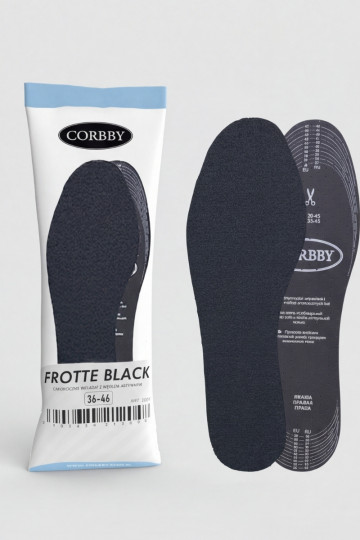 Corbby FROTTE ZWART Inlegzolen met actieve koolstof