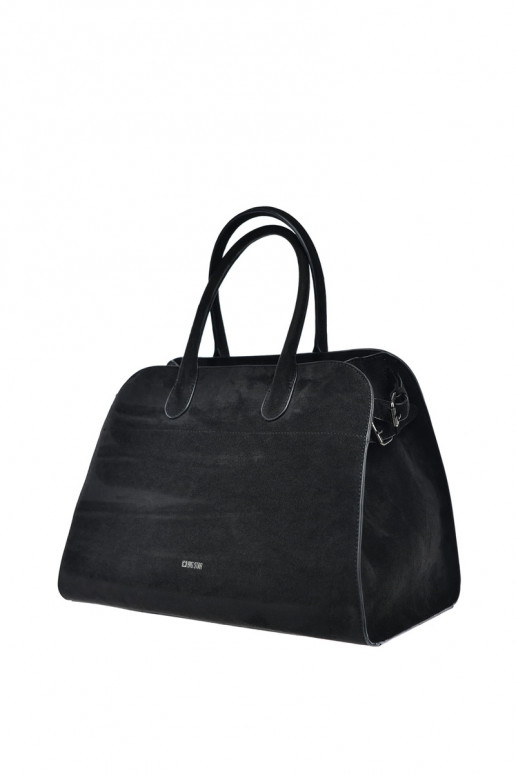 Dames zwarte tas van eco-suède Big Star SS574007