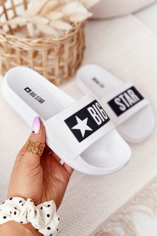 Big Star DD374151 Witte Kinder Slippers