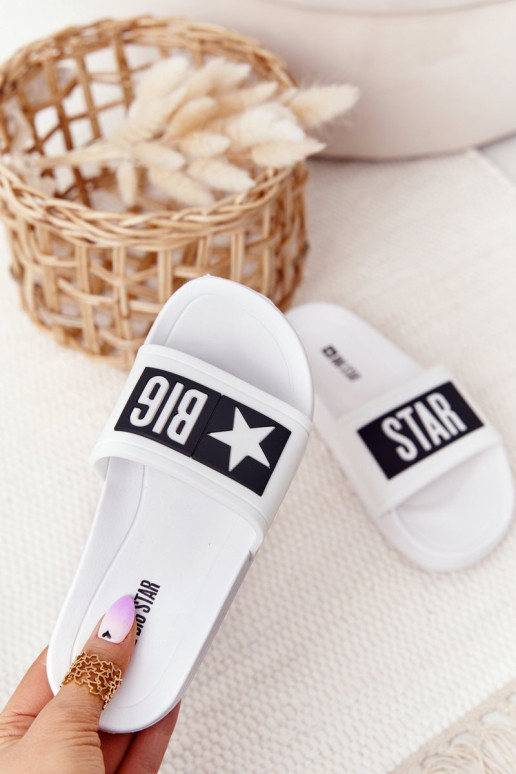 Big Star DD374151 Witte Kinder Slippers