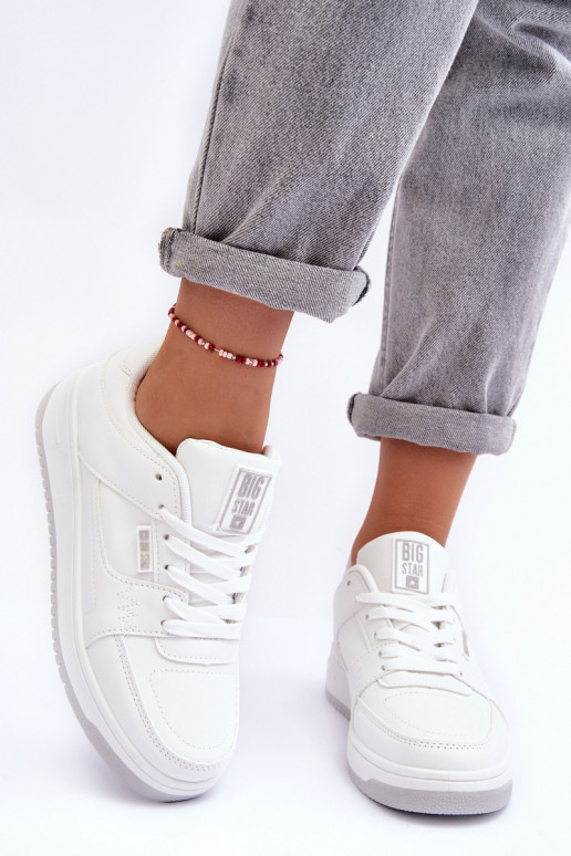 Dames sportschoenen Big Star MM274354 in witte kleur
