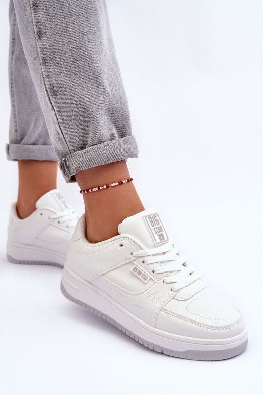 Dames sportschoenen Big Star MM274354 in witte kleur