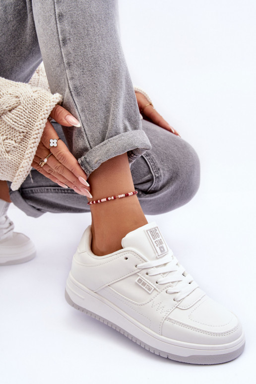 Dames sportschoenen Big Star MM274354 in witte kleur
