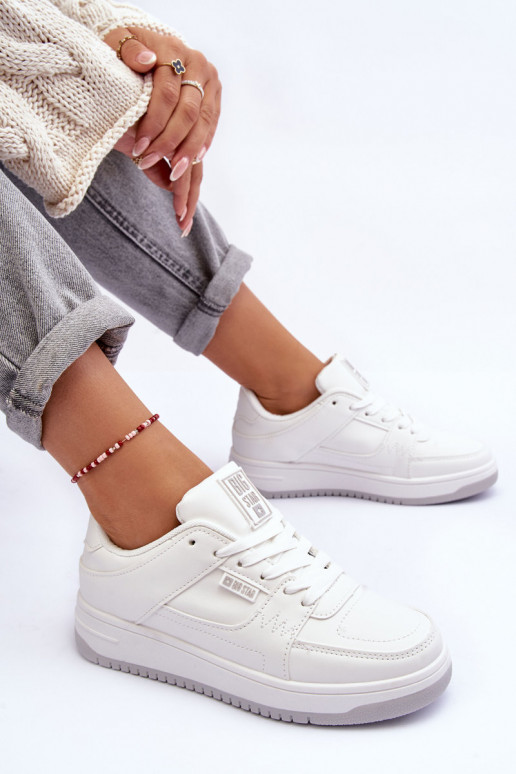 Dames sportschoenen Big Star MM274354 in witte kleur