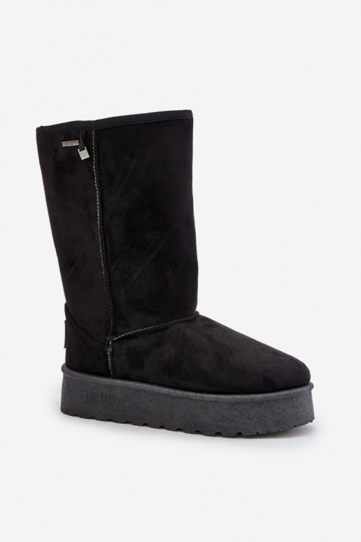 Zwarte hoge sneeuwlaarzen met platform Big Star OO274895