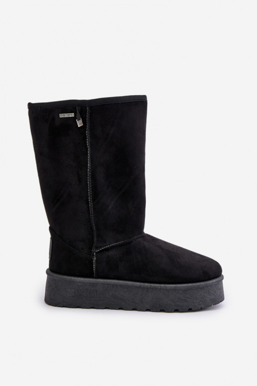 Zwarte hoge sneeuwlaarzen met platform Big Star OO274895