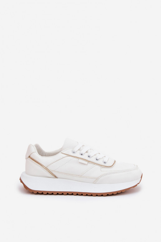Dames sneakers met platform in wit Nevliese