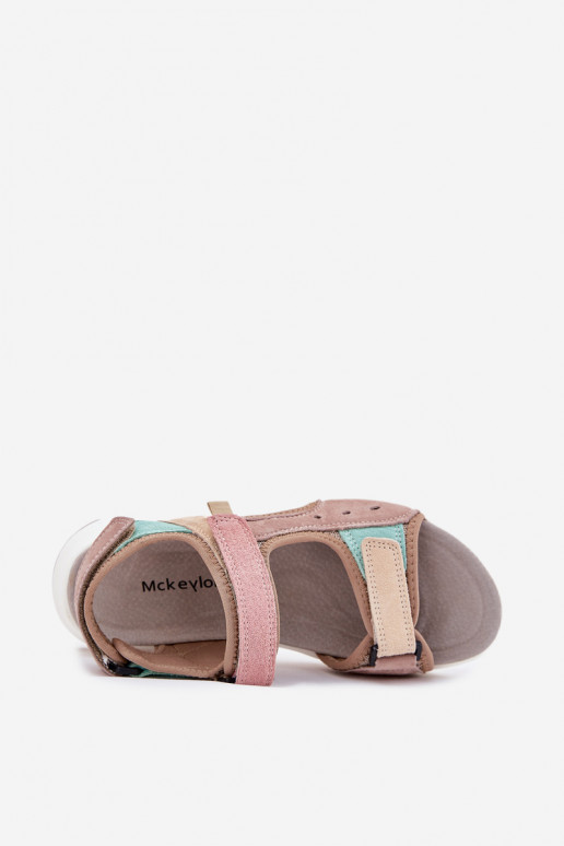 sportieve dames sandalen in zand McKeylor 95347