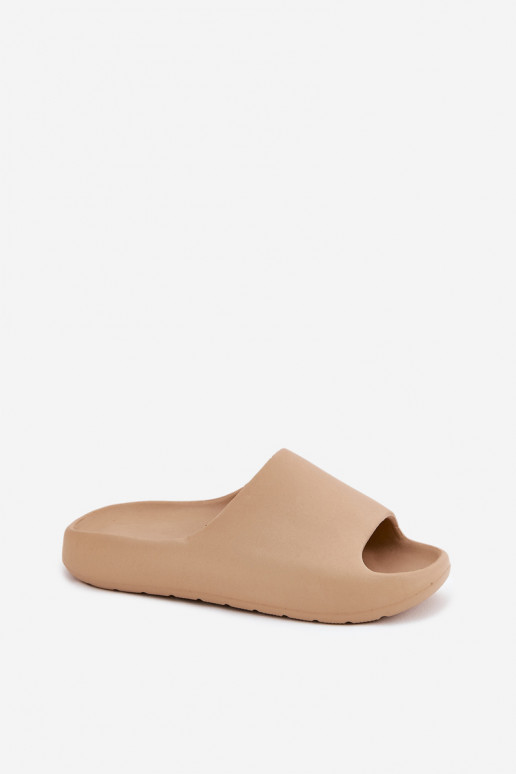 Lichte dames slippers in zandkleur Rivasol